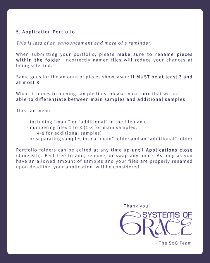 systemsofgrace's tweet photo. 🪐 — IMPORTANT MESSAGE

Important announcements about Mod Team additions, Contributor Lineup, Pitching, Schedule Changes and a reminder on Application Portfolios. 

#projecthailmary / #phm https://t.co/WmtYkowBot