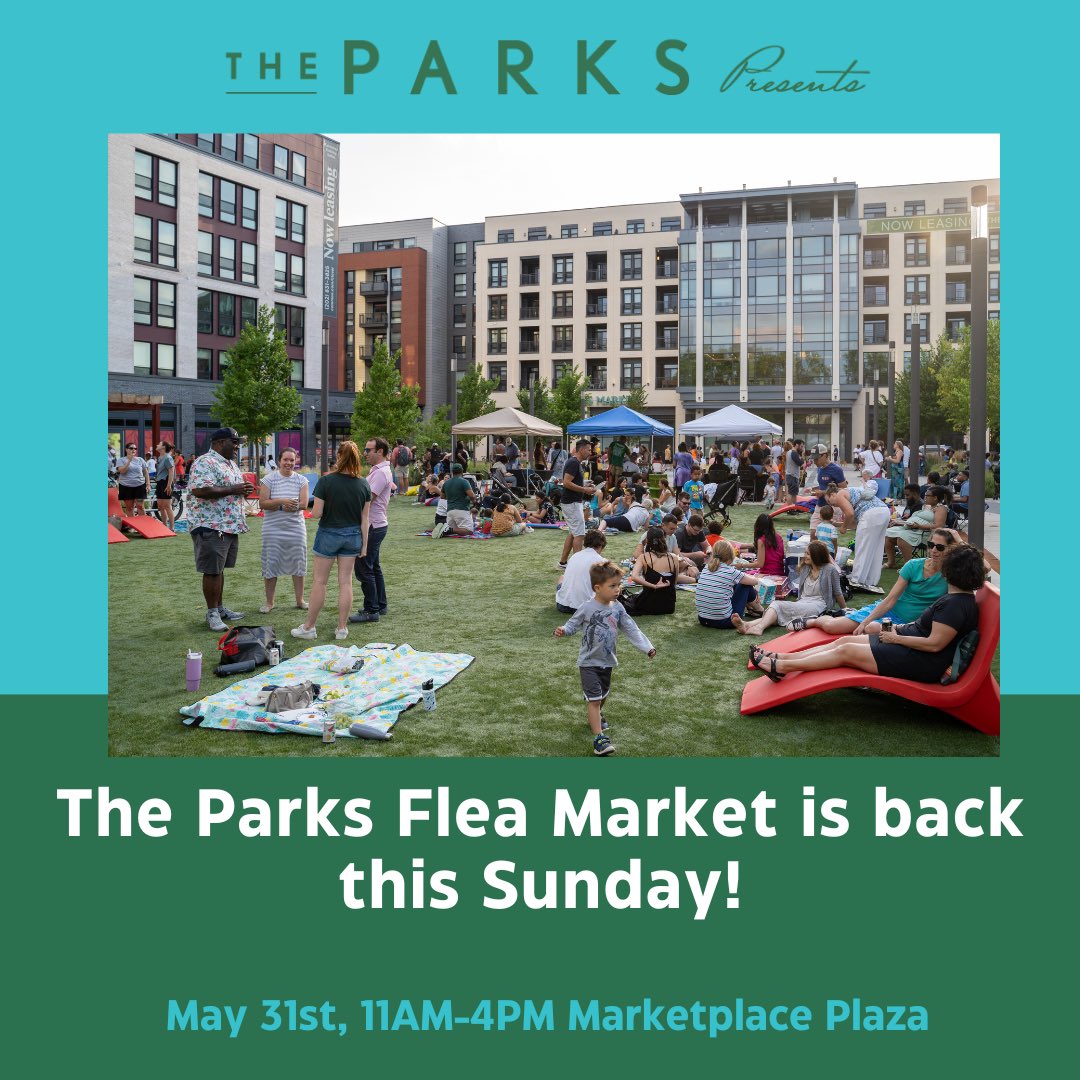 TheParksDC's tweet photo. 🌿🛒 Sunday plans = flea market finds + good vibes at The Plaza!

Come stroll, shop, and see what hidden gems you can find from 12–4 PM at The Plaza.

🗓️ Sunday, May 31
⏰ 12–4 PM
📍 The Marketplace Plaza 

#TheParksDC #DCEvents #ShopLocal https://t.co/w08fG0t5dO