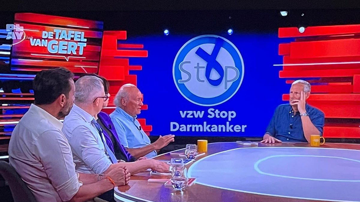 LucColemont's tweet photo. Mooi hoe @OeiJacques bij @DeTafelvanGert vertelt over zijn DDT veiling tvv @StopDarmkanker 🍀💙

Txs Jacques en vooral #happybirthday morgen 🍾🎂🎁 #75

Veiling loopt morgenavond 22u af 😉

#charity #DoeDeTest 🙏 https://t.co/W7hazsGIrf