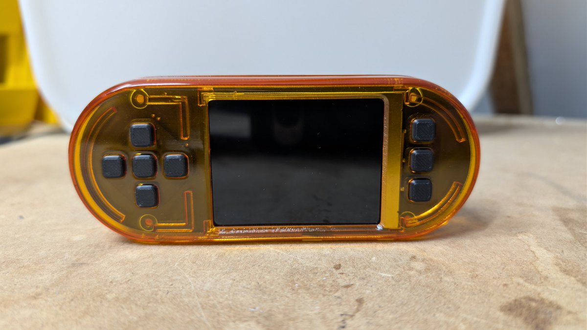 xmrstreet's tweet photo. Battery powered #seedsigner in transparent orange 🧡 https://t.co/GRBkLWB5VS