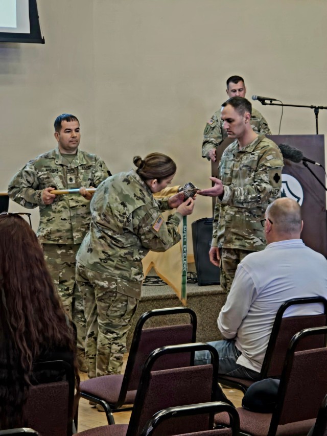 SafetyCenter's tweet photo. A visible symbol of discipline and leadership! 

@usagmccoy was recently awarded the U.S. Army Excellence Safety Streamer for maintaining 12 consecutive months without a major accident and upholding the highest standards of safety and risk management. https://t.co/MzIuyOI6zQ