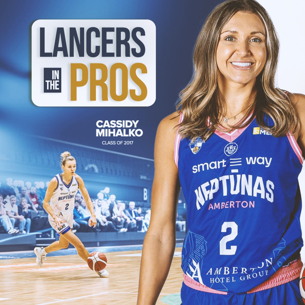 CBUwbb's tweet photo. 𝙻𝚊𝚗𝚌𝚎𝚛𝚜 𝚒𝚗 𝚝𝚑𝚎 𝙿𝚛𝚘𝚜: Cassidy Mihalko, class of 2017🏀

#LanceUp⚔️ https://t.co/ny2SPMylYn
