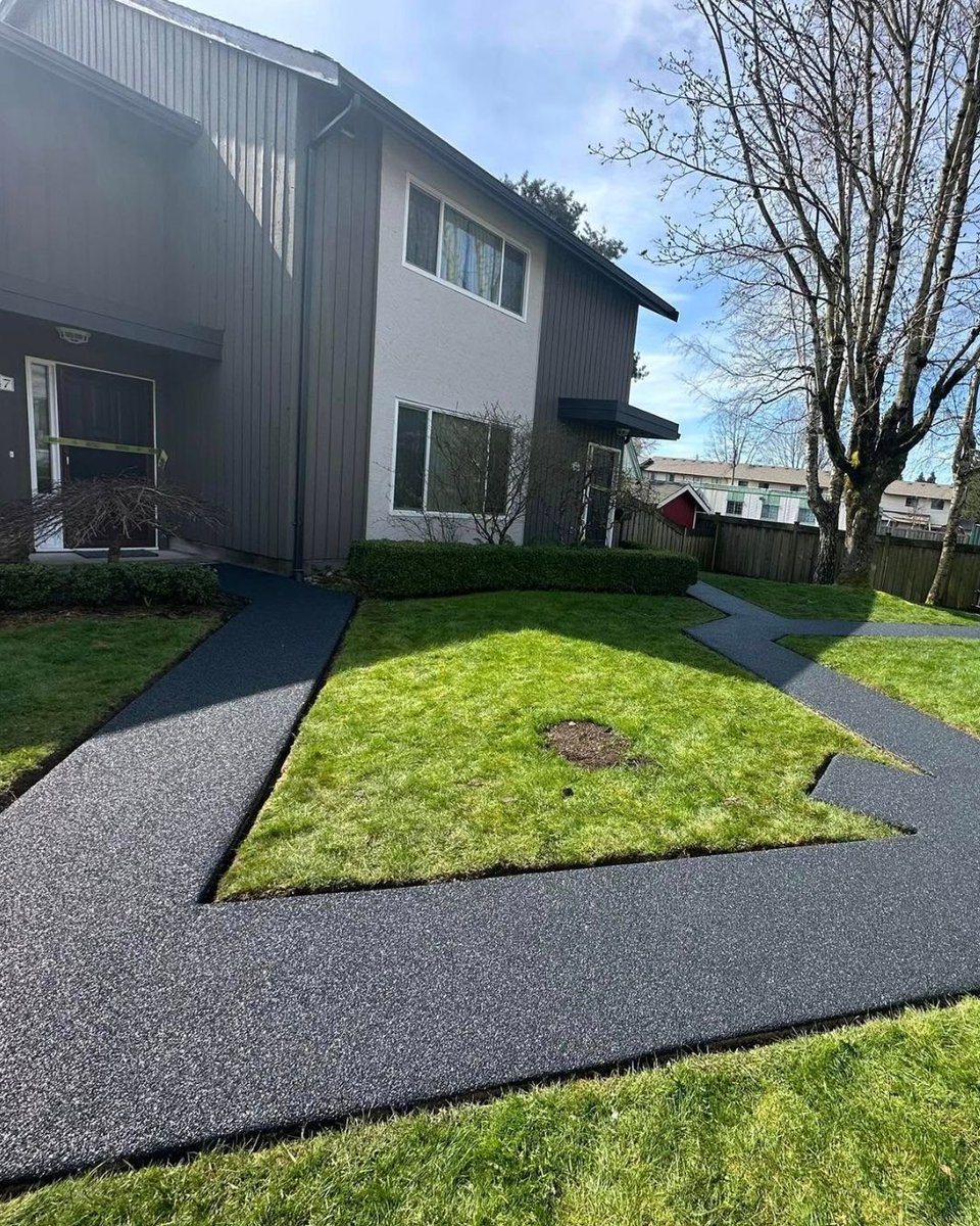 BCecopaving's tweet photo. Our recycled tire paving is the perfect solution for property managers who are looking to update shared pathways. Make them more safe and more stylish in one go! 💥 https://t.co/BNGrse7uW7