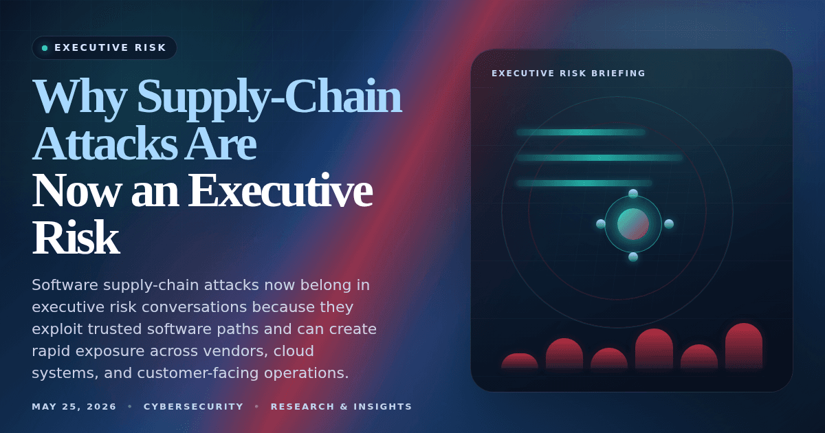 FarVisionNetwks's tweet photo. https://t.co/RZVOQaanu4   For years, software supply-chain security was often treated as a technical issue for developers, DevOps teams, and security engineers. That framing no longer fits the real risk. https://t.co/eNRnUeBFFH