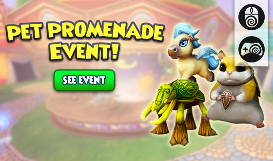 Wizard101's tweet photo. Your pets want to have fun too! 🐹

Now through Monday, June 1st, you can earn amazing rewards through the Pet Promenade event by interacting with your pets through winning pet games, feeding them snacks, and more! https://t.co/l5m6NbIk0t #Wizard101 https://t.co/iSygeLg109