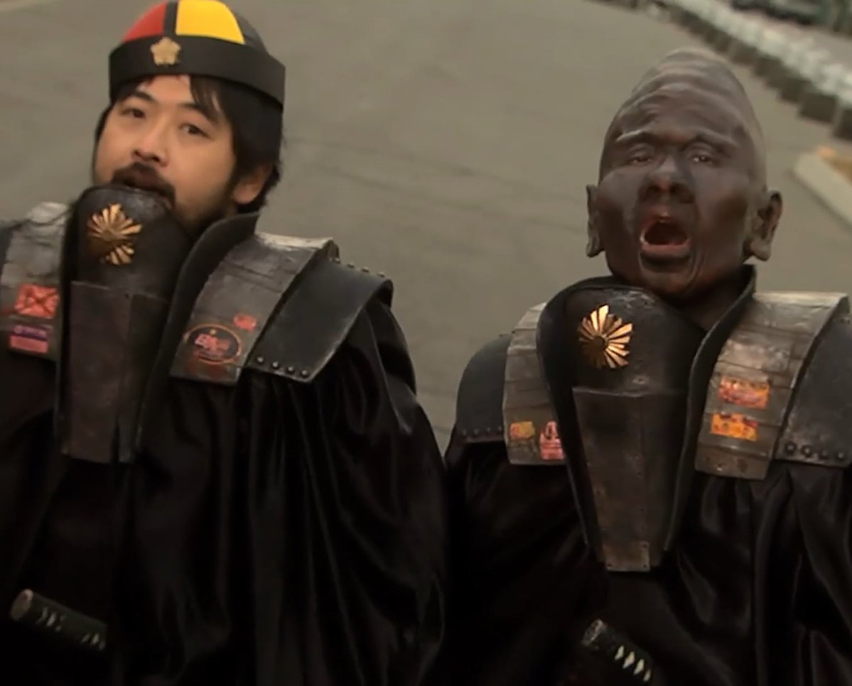 maltr0physm's tweet photo. first thing that came to mind is watching tokyo gore police and thinking "it's slightly misogynistic yet incredible at the same time" then getting flashbanged by an insane racial caricature. a very inspired oeuvre tainted by obscene ignorance https://t.co/kbVBQf1BrH