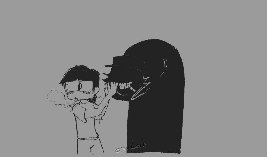 OpudontD's tweet photo. im very forgetful 
#themanfromtheshadow #minecrafthorror https://t.co/SQM2kMxijq