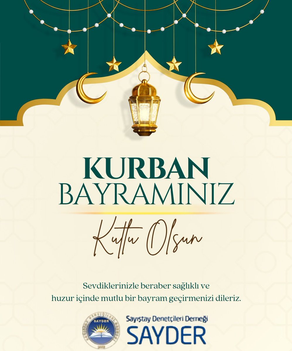Sayder2017's tweet photo. Kurban Bayramınızı en içten dileklerimizle kutluyor; sevdiklerinizle birlikte sağlık, huzur ve bereket dolu bir bayram geçirmenizi temenni ediyoruz.
#KurbanBayramı https://t.co/eqLcw02dsk