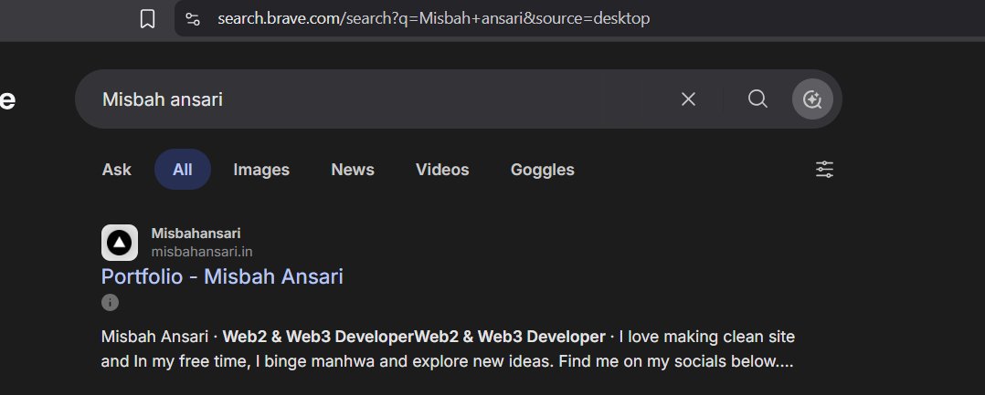 Misbahtwts's tweet photo. this is called SEO    

even with such a common name    

I'm ranking first on google https://t.co/rd5zn7snVs