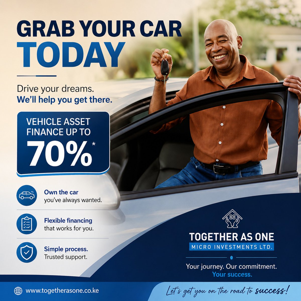 brayomonty2's tweet photo. Dream car loading... At Together As One, get up to 70% financing on your vehicle. Low down payment, flexible terms, quick approval & drive away immediately! Own it now and pay over time.
Visit: https://t.co/9EnGYMinoR
Call 📞+254753185141
Eid Mubarak #EidAlAdhaKE https://t.co/9TdtQKVGNQ