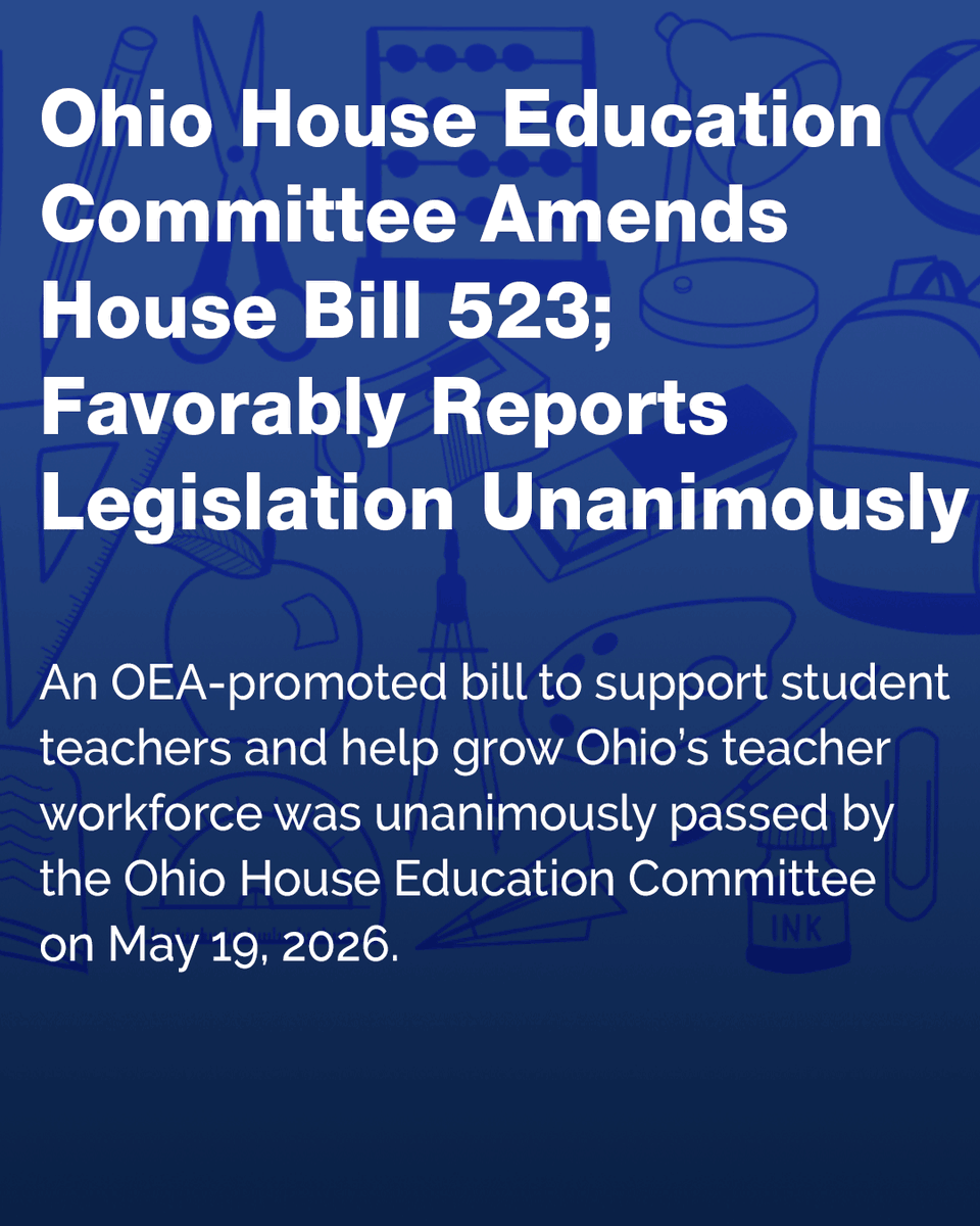 OhioEA's tweet photo. 👀 Have you seen OEA's newest Legislative Watch?

📣 https://t.co/WspOYh0NP7

📣 For opportunities to engage
https://t.co/kPqDYVShgU

#publiceducationmatters https://t.co/6Zt6VyB5LB