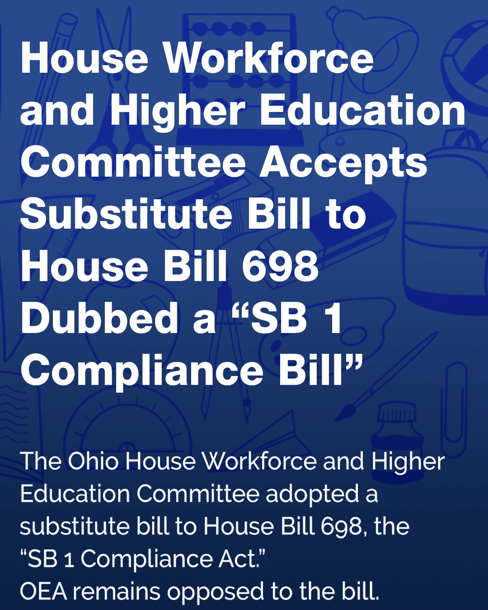 OhioEA's tweet photo. 👀 Have you seen OEA's newest Legislative Watch?

📣 https://t.co/WspOYh0NP7

📣 For opportunities to engage
https://t.co/kPqDYVShgU

#publiceducationmatters https://t.co/6Zt6VyB5LB