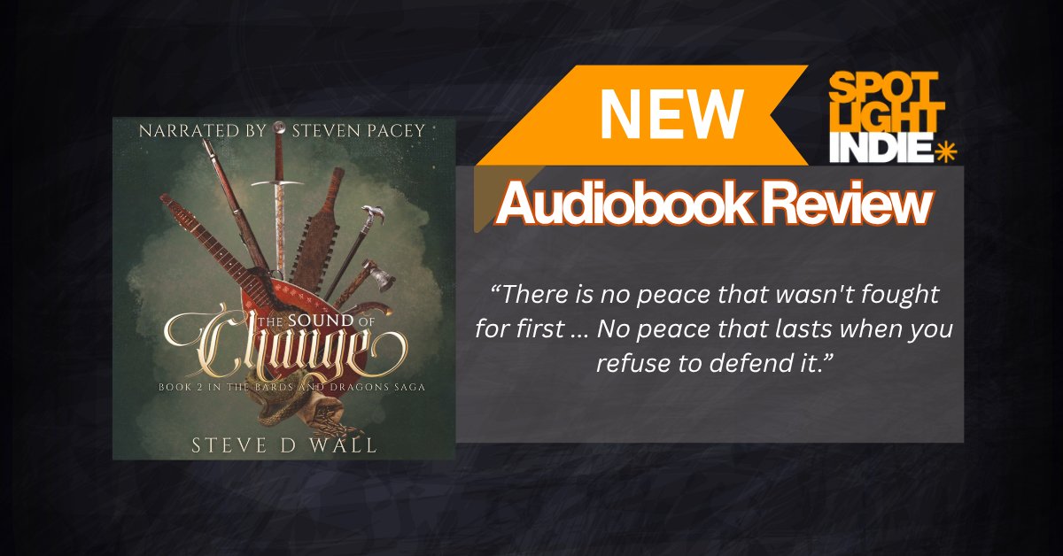 TimHardieAuthor's tweet photo. In my latest review for @SpotlightIndie_ I share my thoughts on The Sound of Change by @Stevedwall. I loved the first book but I thought the follow up was even better! Well worth checking out for lovers of flintlock fantasy, the audiobook is wonderfully narrated by Steven Pacey. https://t.co/bBBIHSCfN7