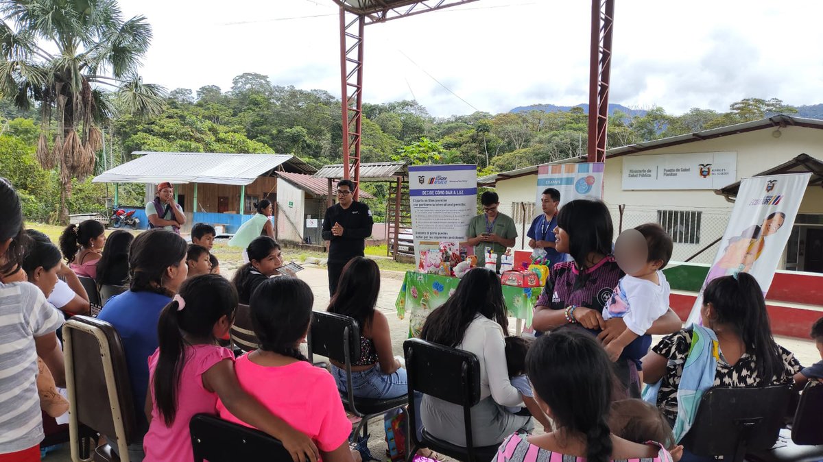 dpsmorona's tweet photo. #MSPEnTerritorio | 🤱Personal del Puesto de Salud de #Piankas brindó una charla al Club de Embarazadas sobre la importancia de la donación y protección de la leche materna, promoviendo prácticas que fortalecen la salud y nutrición de los recién nacidos. 👶✨ https://t.co/v9mDZcz1su
