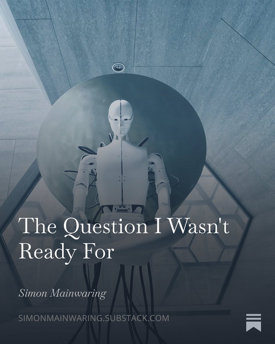 simonmainwaring's tweet photo. The Question I Wasn't Ready For

Read More: https://t.co/9TKbGoFAh7 https://t.co/aPeP7C6ZZ5