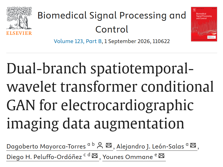 sdas_group's tweet photo. 🚨 New Publication Alert! 🚨

“Dual-branch spatiotemporal-wavelet transformer conditional GAN for electrocardiographic imaging data augmentation”

https://t.co/qbusRU0ZDH

Stay tuned for more exciting updates and check out more of our publications at: https://t.co/xyEykMCosU https://t.co/fPIe79hEda