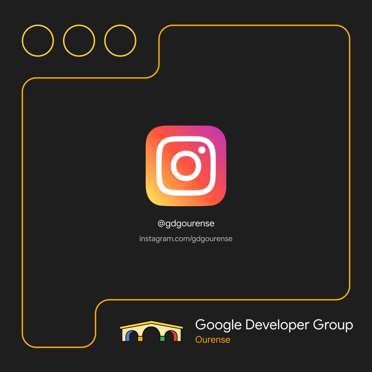 gdgourense's tweet photo. No te pierdas ningún evento ni novedad de tu comunidad tech favorita, síguenos en @instagram a través de nuestro perfil https://t.co/OAFpMu7LTf https://t.co/6CLD7reLrk
