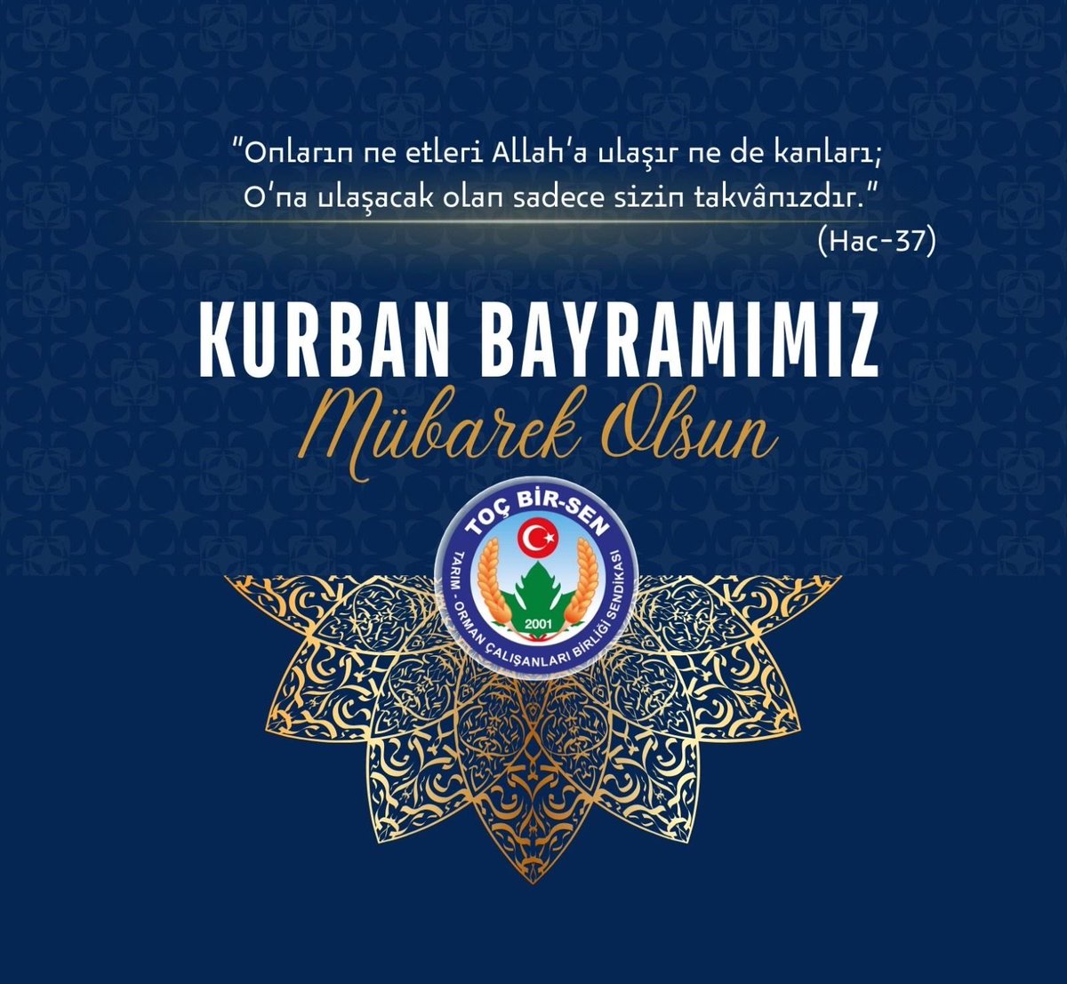 TocBirSenGM's tweet photo. Kurban Bayramımız mübarek olsun.

Kurban Bayramı’nın bereketinin, huzurunun ve kardeşlik ikliminin tüm insanlığı kuşatmasını diliyor; Milletimizin ve İslâm Alemi’nin bayramını tebrik ediyoruz. https://t.co/JD3vU7qRrV