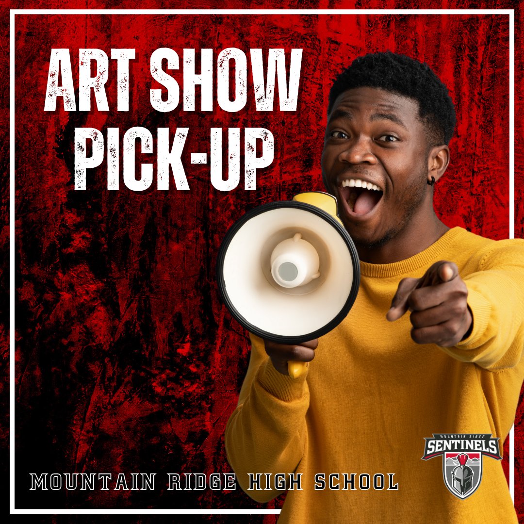 MRHSSentinels's tweet photo. 🚨 ART STUDENTS: Time to bring your masterpieces home! 🎨🖌️ If you participated in the MRHS Art Show, please pick up your artwork from the teacher you dropped it off with by the end of this week (Friday, May 29th). Don't leave your hard work behind! 🎒✨ #TheRidge #SentinelSTRONG https://t.co/hrn4UIhsGD