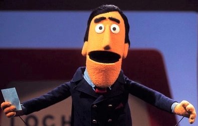 RWalterson's tweet photo. #365Muppets
146. Guy Smiley (Sesame Street) - originally performed by Jim Henson and currently by Eric Jacobson 

America's favourite game show host (at least in the world of Sesame Street), Guy Smiley is the energetic host of almost every game show and occasionally other stuff. https://t.co/dR8LoFbw9E