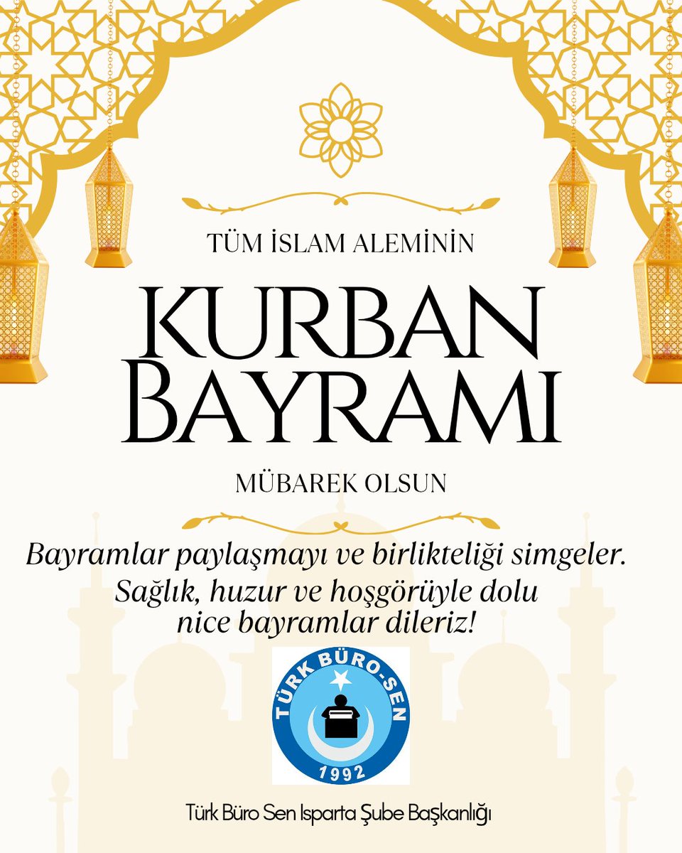 isparta_tbs's tweet photo. Bayramlar paylaşmayı ve birlikteliği simgeler. Sağlık, huzur ve hoşgörüyle nice bayramlar dileriz. https://t.co/x68CdfrwGb