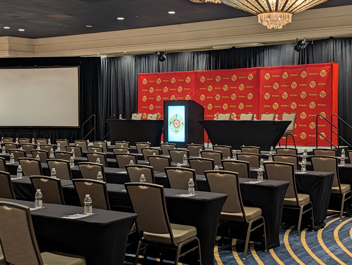 PFANJ_IAFF's tweet photo. 🚨 2026 CONVENTION 🚨

📛 All Delegates, credential pick up is happening NOW until 6PM.

🚪Convention doors open tomorrow at 8AM! https://t.co/bVoSt6Za34