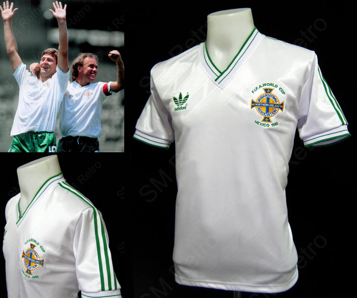 SmRetro26's tweet photo. Northern Ireland 1986 World Cup Away
sizes M-XXL available on our website #GAWA #WorldCup https://t.co/YONpnR60Ap