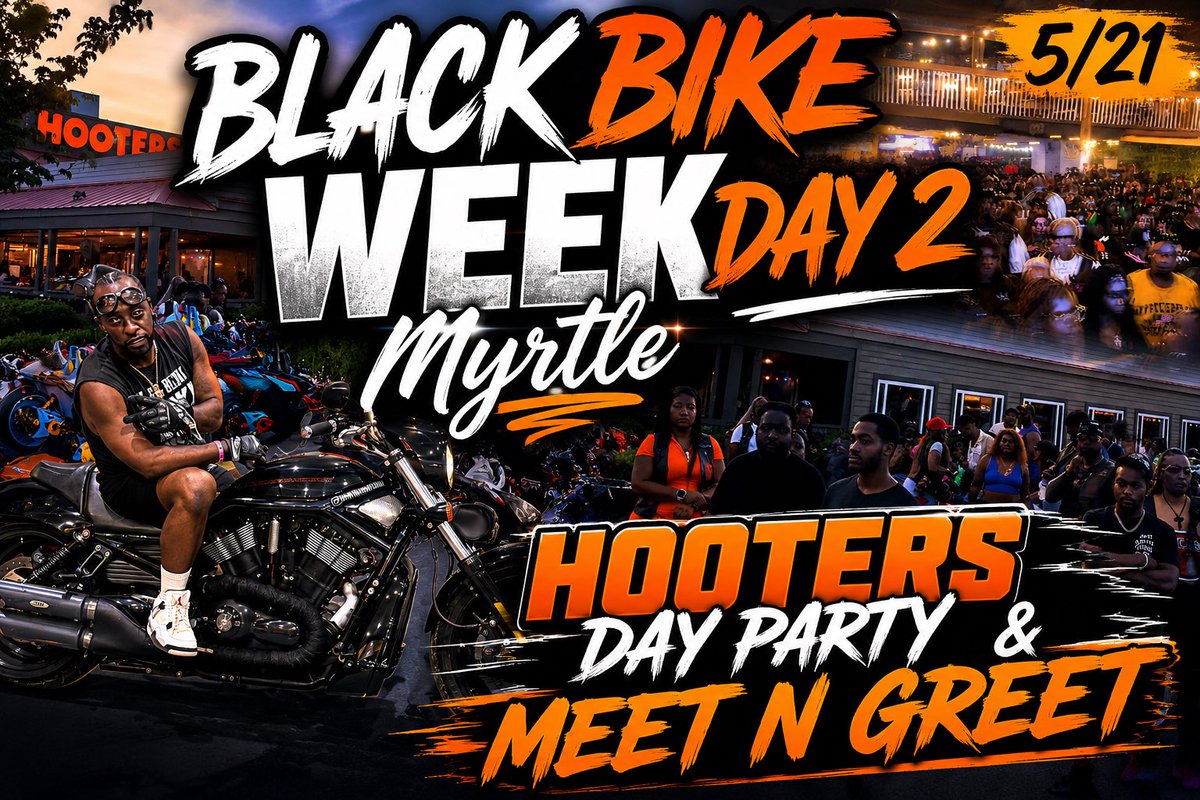 DJAKADEMIKS's tweet photo. DAY 2 RIDINWITHAK BLACK BIKE WEEK TAKEOVER MYRTLE BEACH https://t.co/swR8akkm6b via @YouTube https://t.co/KyHf7LrWmz