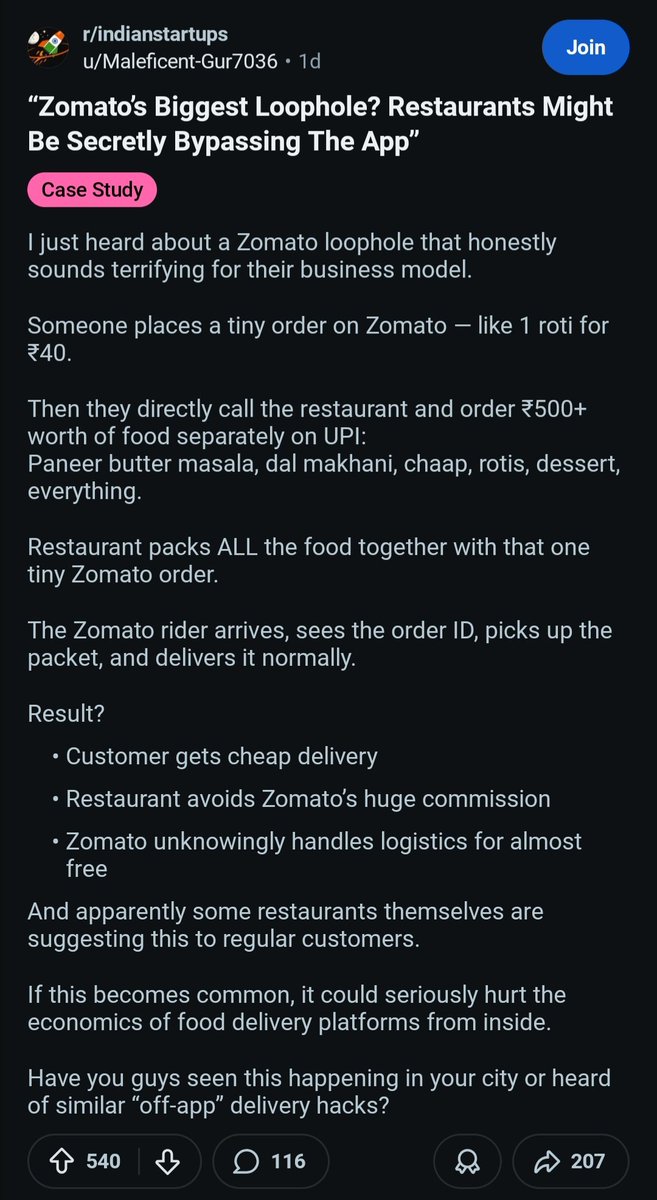 Kunalgirdkr's tweet photo. I have heard a similar situation in Pune where the delivery guy was also involved. Interesting to see how Zomato handles these kinds of edge cases. https://t.co/mb6ayMWYM3