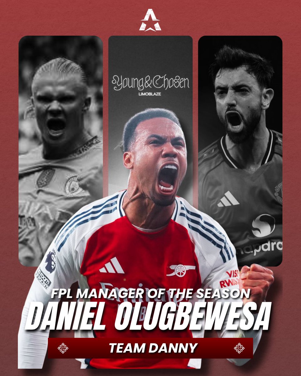 Limoblaze's tweet photo. We were just about to post this;

Young & Chosen FPL League Update! 🚨

With the season wrapped up, out of 436 players, Daniel Olugbewesa is our Y&G mini-league winner with 2384 points. And will be getting an original jersey. Congratulations Danny! 🏆

To avoid any "copycat" accounts or impersonators, the winner must verify their Manager ID with me directly.

Winner: Please DM me a screenshot of your FPL entry URL. No ID, no prize! 🛑⚽️ 

Log in to the official FPL site, click the Points tab, and copy the unique 1-7 digit number found in your browser's URL between /entry/ and /event/.

#FPL #Young&Chosen