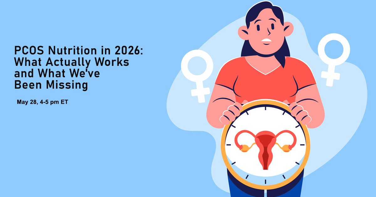 Dietitians's tweet photo. PCOS NUTRITION IN 2026: WHAT ACTUALLY WORKS AND WHAT WE'VE BEEN MISSING.  Join us May 28, 4-5 pm ET: https://t.co/fq0oxRKOIG https://t.co/lr7YzJEO30