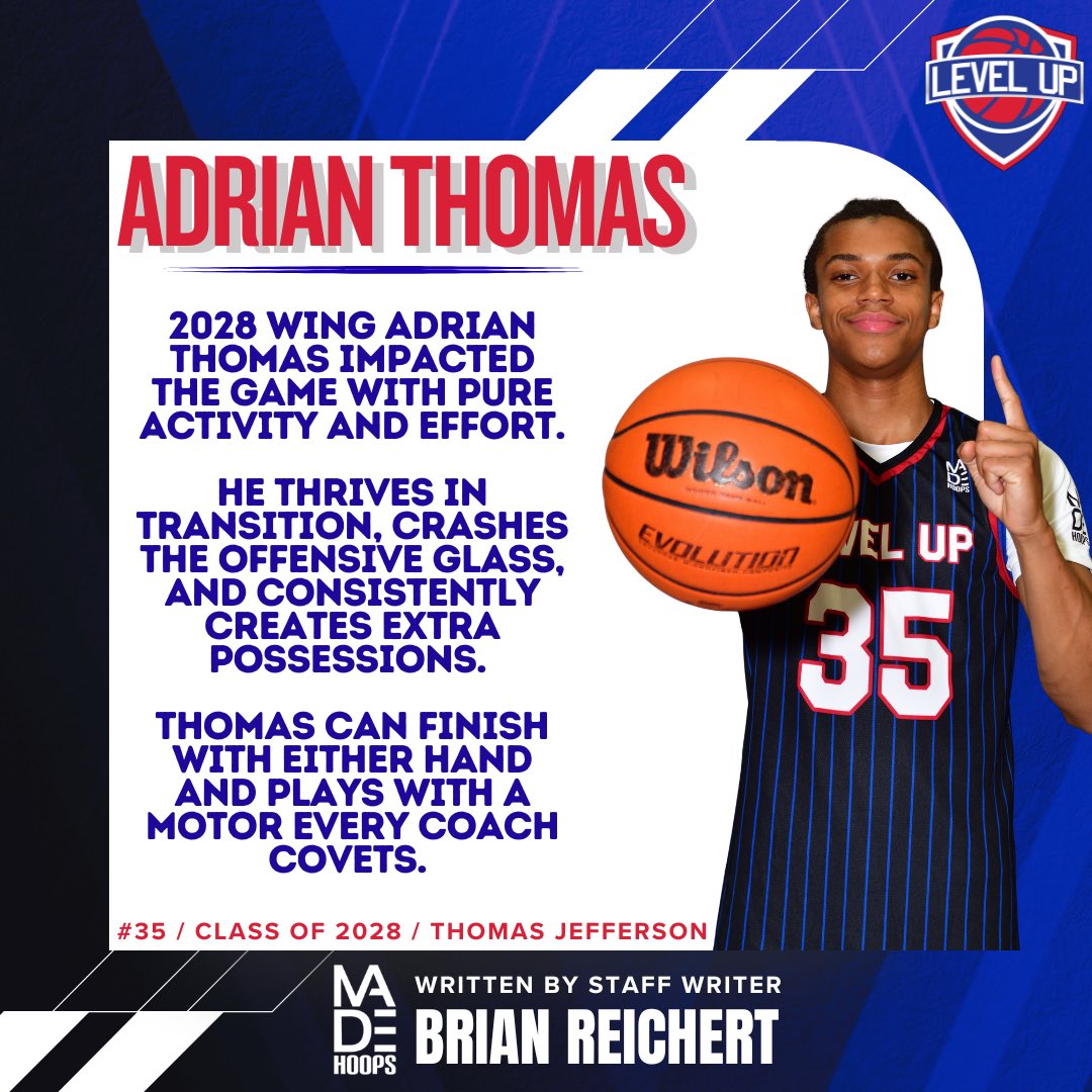 levelup_li's tweet photo. Shout out to some of our top 2028 players highlighted by @madehoops writer/scout @_BrianReichert . 2 high flyers that have some nice upside heading into their Junior campaigns. https://t.co/clavPgB2e7