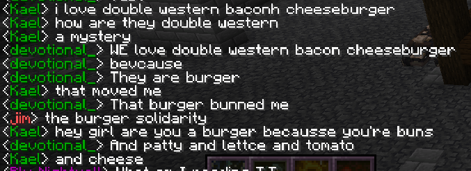 bbbburger_'s tweet photo. we were on a mountain and i asked a camper where we were, they said "reaper chat messages" and that's how i knew we were at the peak

#reapersmp https://t.co/dP1FsjDerC