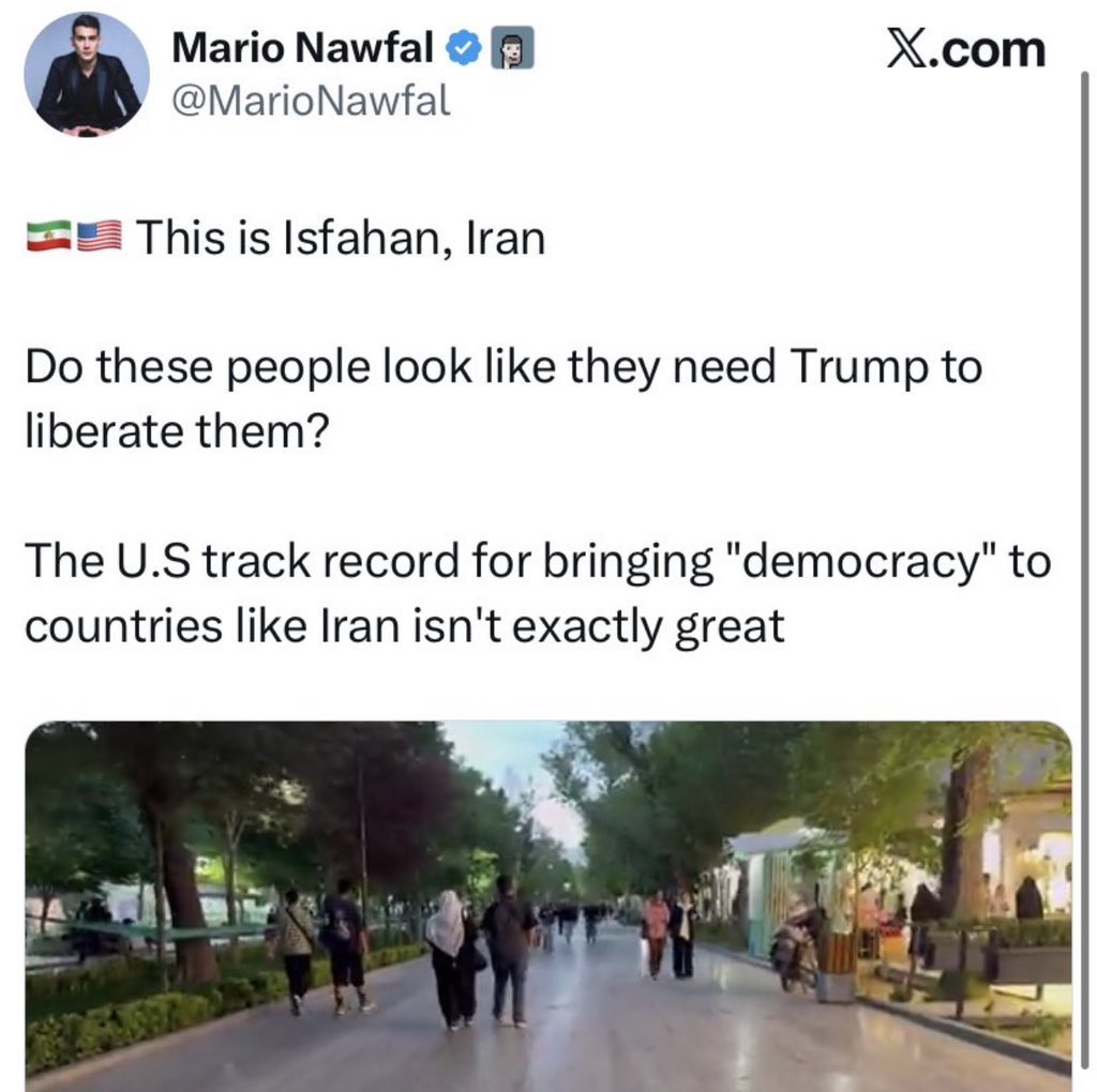 NPCreserves's tweet photo. I'm sure somebody in the Emirates finds what Mario nAwful is doing constructive.  They've been arresting people for peddling pro-Regime propaganda since the start of the war, yet somehow Mario remains exempt. 🤔

I'm gonna go out on a limb and assume it has something to do with his close relationship to Sheikh Tahnoun bin Zayed -- MBZ's brother, national security advisor, and the head of Emirati intelligence.