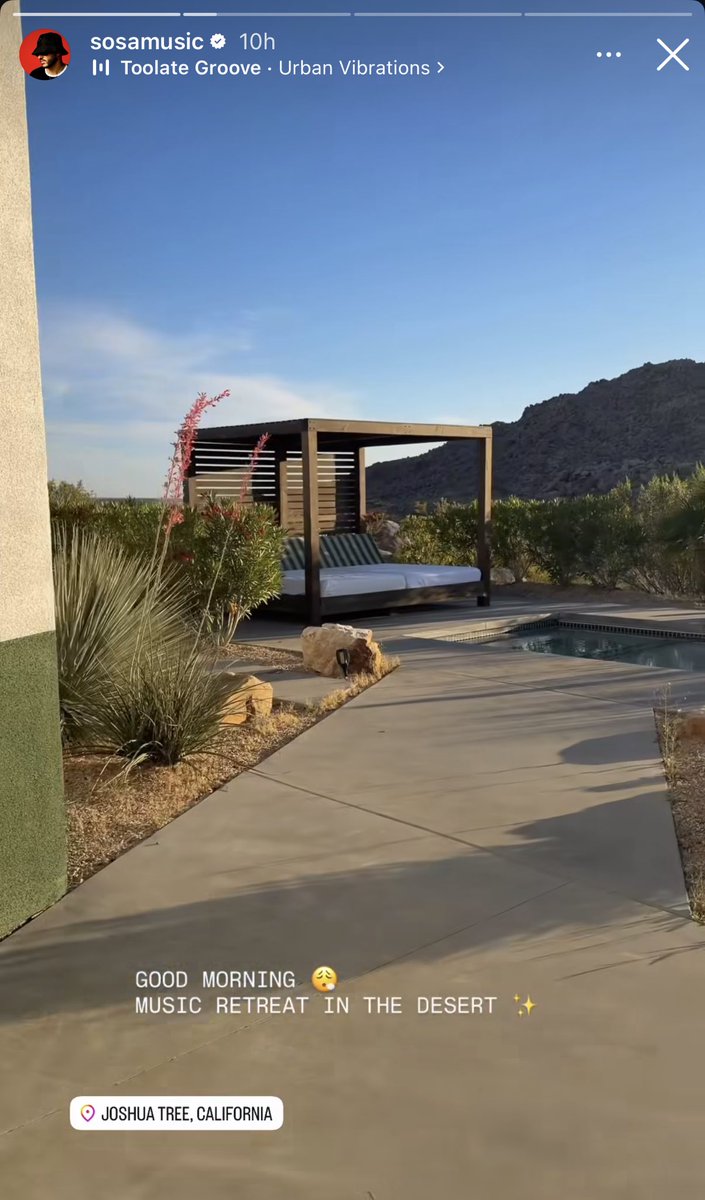 frankyretardo1's tweet photo. Sosa is on a music retreat in Joshua Tree. Bangers incoming 💣 https://t.co/uShjZ0TLaE