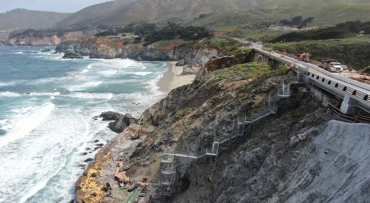 BKF_Engineers's tweet photo. The Highway 1 Rocky Creek Emergency Repair project was named the 2025 Project of the Year at the 37th Annual CTF Transportation Awards Gala!

At BKF, we help deliver resilient transportation infrastructure that restores mobility and keeps California connected.
#BKF #CTF #Caltrans https://t.co/rFWf6OuB2d