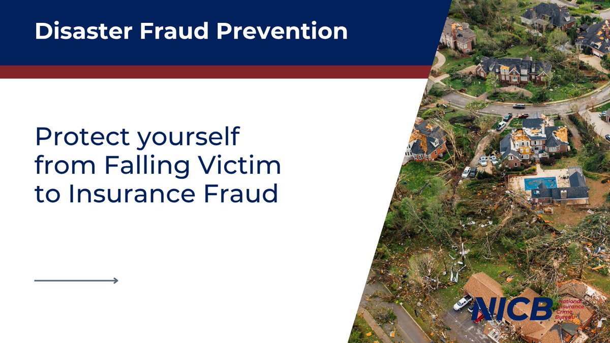 insurancecrime's tweet photo. Severe weather events create opportunities for more than property damage. https://t.co/xZwwfG6wKM