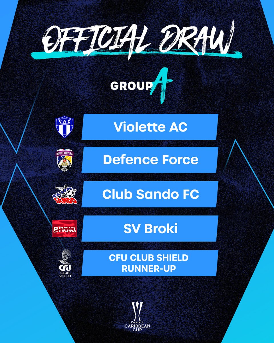 TheChampions's tweet photo. The matchups are set for the 2026 Concacaf Caribbean Cup 🔥🏆 https://t.co/KZ9SGx7eDu