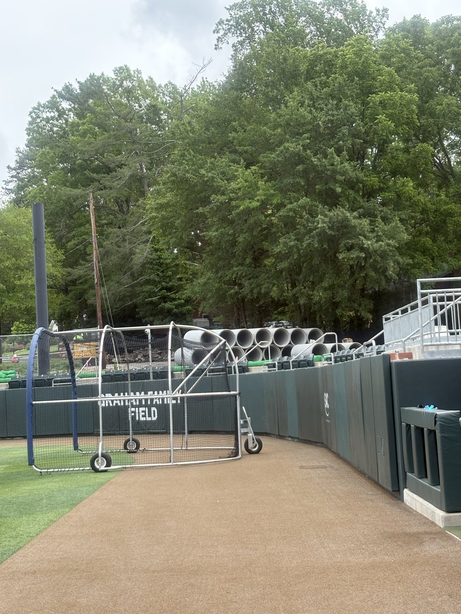 CatawbaBaseball's tweet photo. Practice and Construction for Phase 2. https://t.co/lWIxJoNKZb