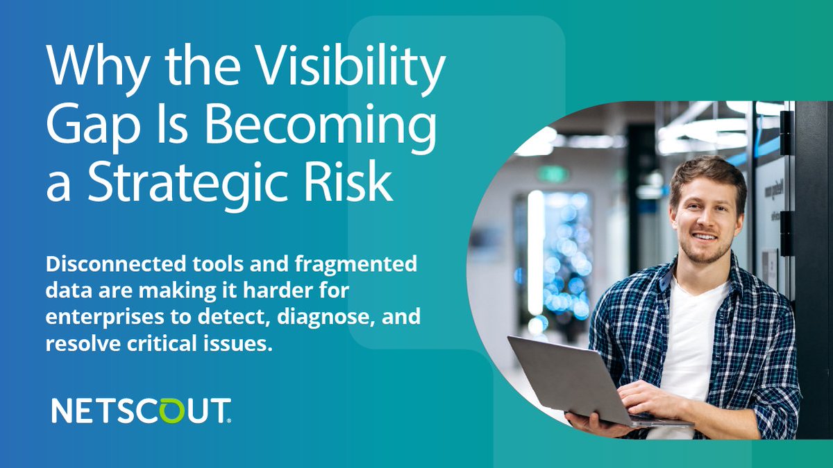 NETSCOUT's tweet photo. Leading organizations are replacing siloed monitoring with unified visibility across networks, apps, cloud, and user experience. Because during outages, customers don’t care who owns the issue. They care that the business keeps working.