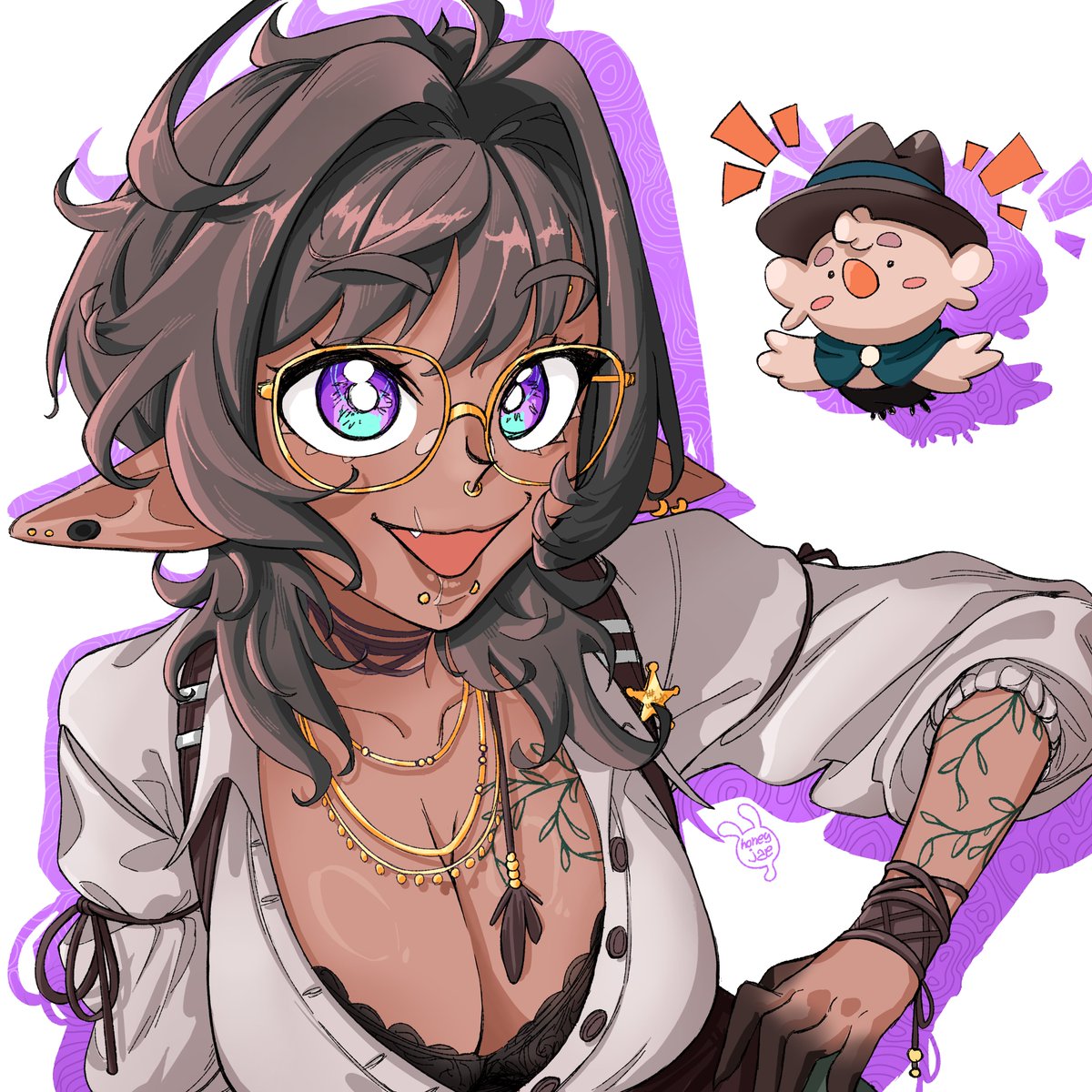 honeyjejeje's tweet photo. COMM WORK FOR @whatistheyes
thank you for making me draw pretty ladies.. https://t.co/JnoeCwouex