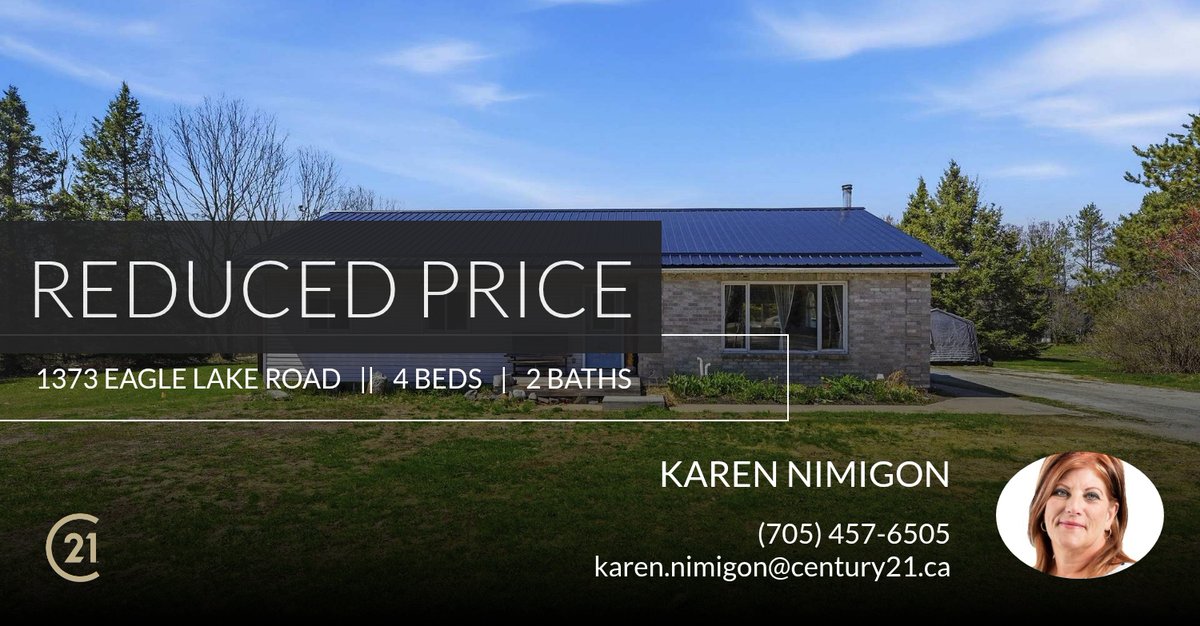 HaliRealEstate's tweet photo. 📍 Reduced Price 📍 This recently reduced home at 1373 Eagle Lake Road in Dysart Et Al won't last long, so, don't wait to set up a showing! Reach out here or at (705) 457-6505 for more information! https://t.co/zy0EB9MzP5 https://t.co/1B5ZL8PgEp