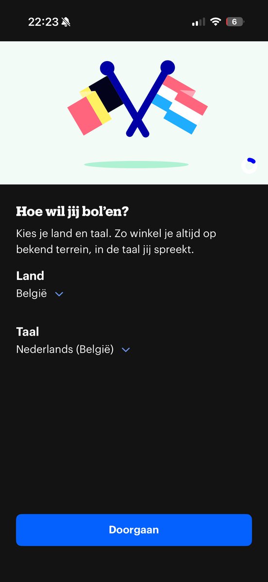 Michael_023's tweet photo. @bol_com elke keer ik de app opstart krijg ik dit scherm, app opnieuw installeren, cache wissen helpt niks uit. Wat kan wel een oplossing bieden? https://t.co/TXOCy01QR7