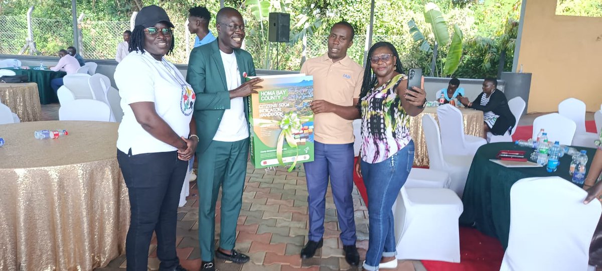 IADorganization's tweet photo. A milestone for citizen-led accountability in Homa Bay with the launch of the Citizens’ SDGs Indicator Handbook. Proud to be part of this moment. Young people will lead in tracking progress, shaping dialogue, and turning SDG commitments into action #SDGs #HomaBay #YouthVoices https://t.co/zdQUFy8xhl