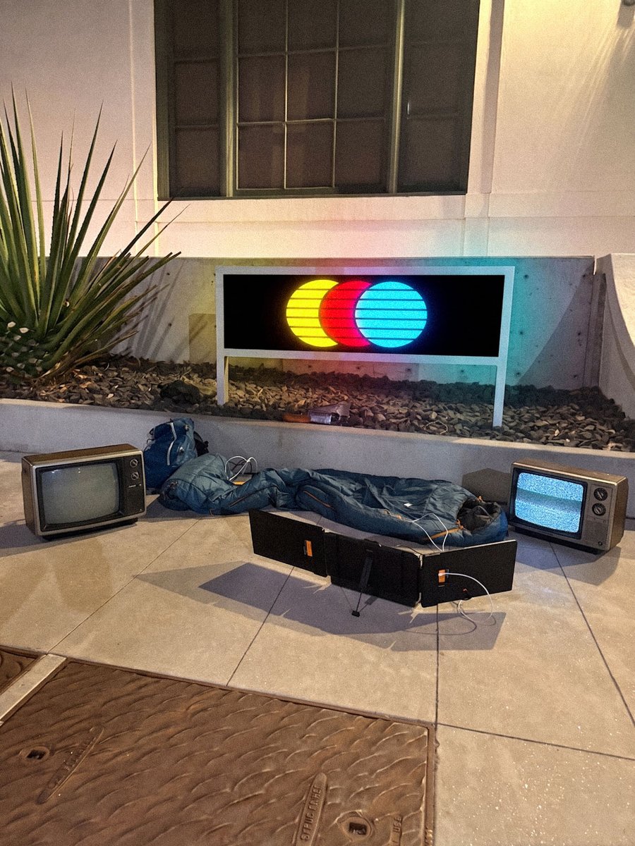 monitoringmts's tweet photo. Update: We’re camping outside the new MTS studio with our ATEM Mini, OBS laptop, and multiple analog TVs waiting for them to let us fix their livestream.

Not because we’re entitled to an explanation for ripping off our aesthetics.

Because this is what content bros do: we shoot our shot until the last possible second.

One final look...

@mtslive @eriktorenberg