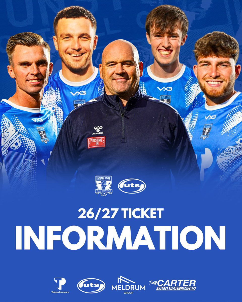 DunstonUTSFC's tweet photo. 3️⃣2️⃣ days till training resumes.
4️⃣4️⃣ days till our first friendly.
7️⃣4️⃣ days till our first league game.

🚨🎟️ Get your season tickets 𝗡𝗢𝗪! ⬇️

📲 https://t.co/NijfV2eJav…

Once purchasing, please contact us on either:

📧 Eric@dunstonutsfc.co.uk 
📲 WhatsApp: 07767 320685 https://t.co/YN8BqDHthN