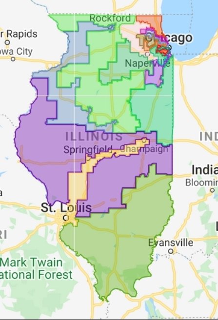 Cannjam99's tweet photo. @ChrisWest7726 @fineout Florida map, lots of rigged claims

But when Illinois went from old to new. They were applauded for protecting democracy.

🤡 world https://t.co/DtNvFYdndl
