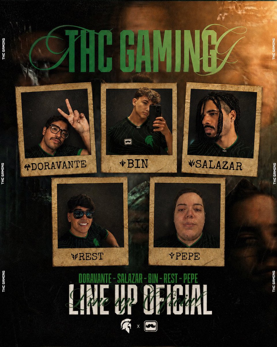 THC_GGWR's tweet photo. OFICIALMENTE ANUNCIADOS!

A THC Gaming anuncia oficialmente sua lineup que irá carregar suas cores e o peso de sua camisa. Camisa que carrega tradição e persiste faz 5 anos. 

Jogadores: Doravante, Salazar, Bin, Rest e Pepe

Coaching Staff: Akuma e Pitágoras. https://t.co/cRqXknXUzR