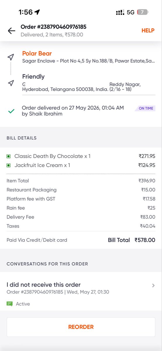 Jayapalready's tweet photo. Order not received and lost my precious hours of time https://t.co/udR8KZLGbC