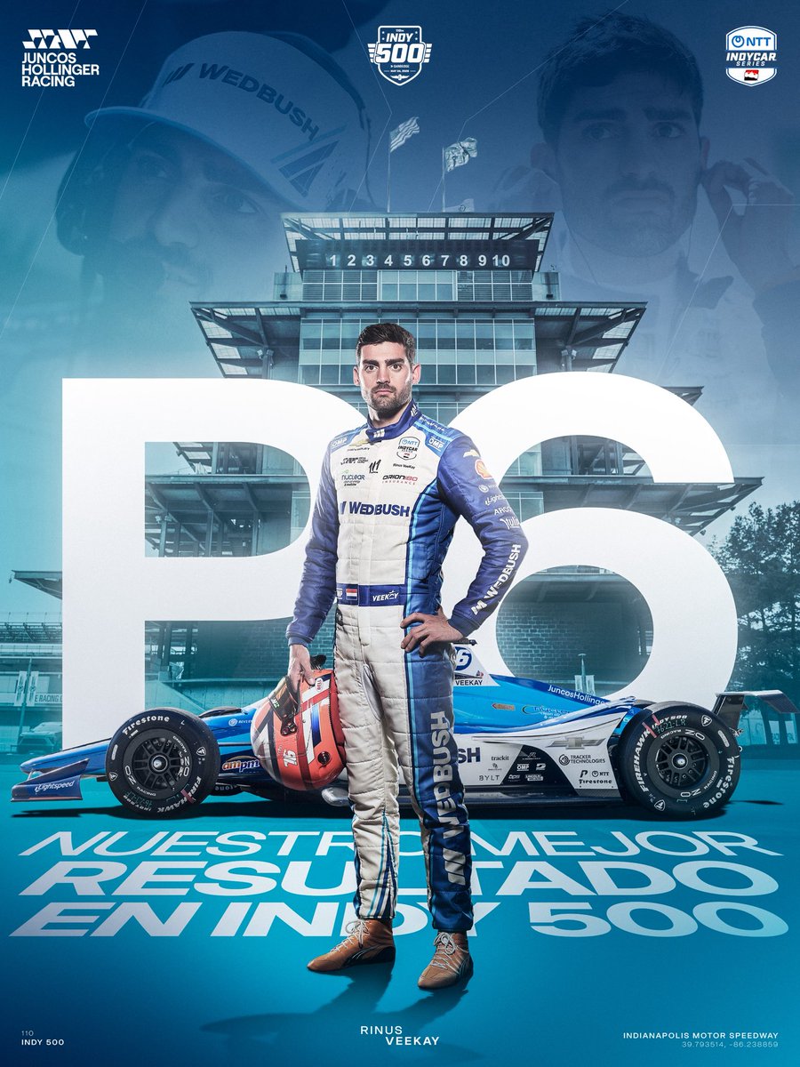 jhr_esp_'s tweet photo. Nuestro mejor resultado en las #Indy500 

Orgullosos de lo que logramos juntos después de un mes de muchísimo trabajo, esfuerzo y dedicación de todo el equipo.

#VamosJHR #IndyCar https://t.co/RkU14RguQa